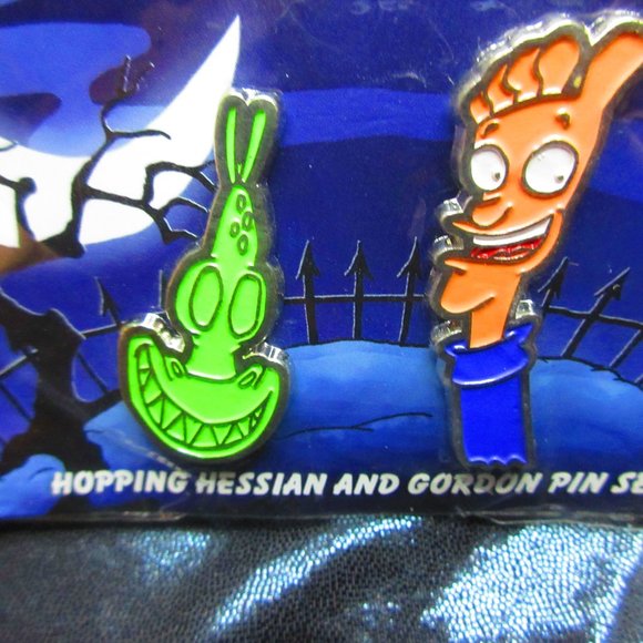 Rockos Modern Life Hopping Hessian & Gordon Pin Set Nick Box EXCLUSIVE FALL 2019 - Picture 4 of 7